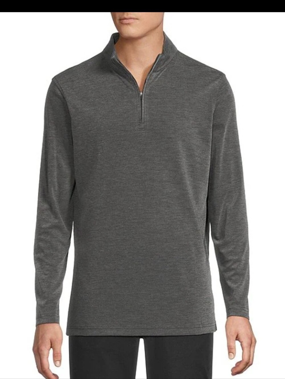 Men's Daniel Cremieux Performance Gray  Pullover 1/4 Zip Sweater Sz XXL